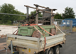 Fire-engine on trailer